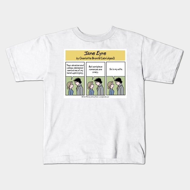 Jane Eyre (abridged) Kids T-Shirt by WrongHands